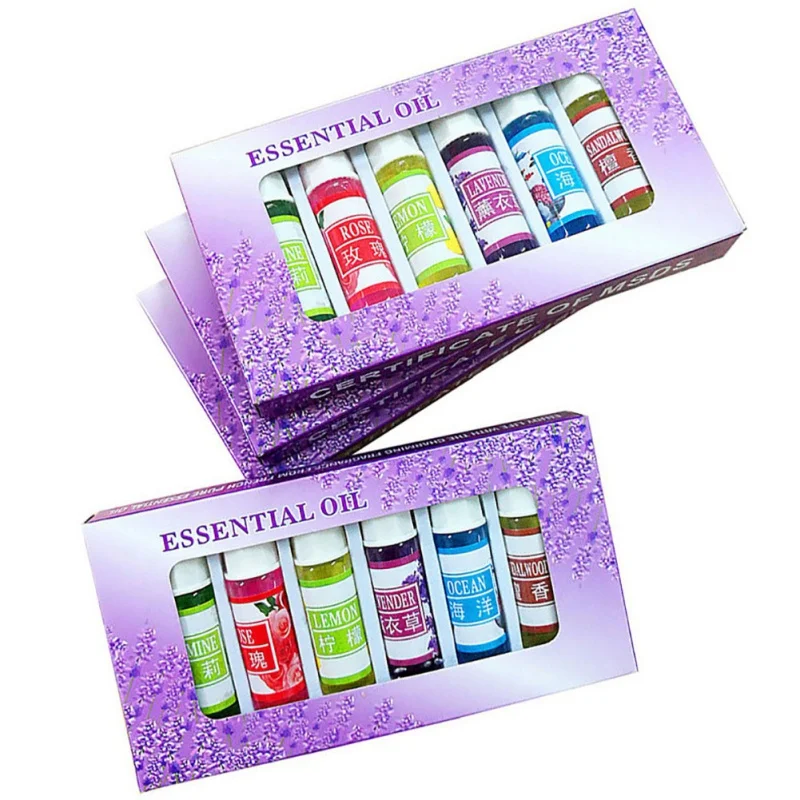 حار 5 مللي x 6 قطعة الجمال المياه للذوبان الطازجة روز/lemon/خشب الصندل/الخزامى/الياسمين زيت طبيعي