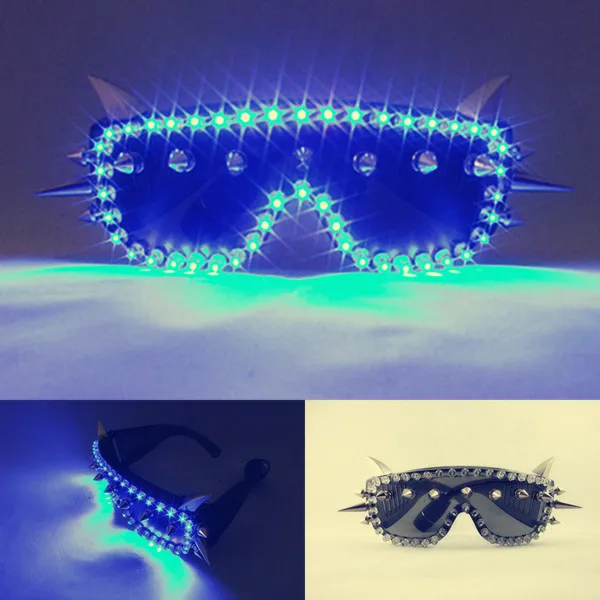 LED sunglasses The dance party LED glasses tangerine shining glasses bar stage
