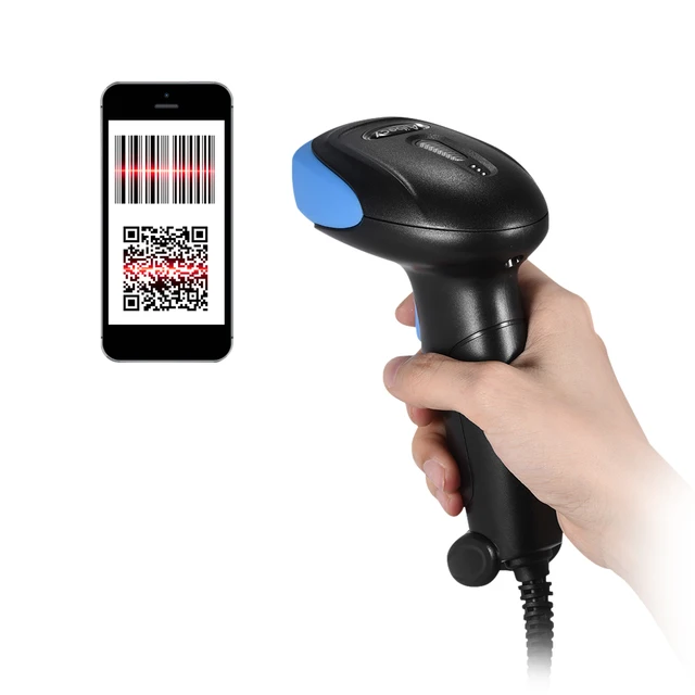 Aibecy Bar Code Reader Handheld 2D/ QR/ 1D Barcode Scanner Decoder with USB Cable for