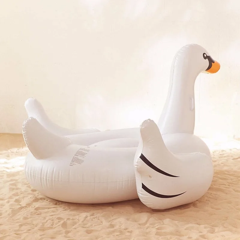 Free-Shipping-150cm-Big-Inflatable-White-Swan-With-Handle-Pool-Water-Float-Toy-For-Kids-And (2)