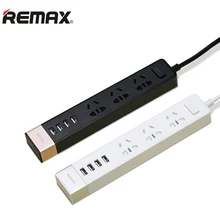Remax RU-S2 USB Charger Power Outlet 4 USB Ports Strip Adapter For Travel Household 3 Socket for UK EU US CN Plug 2.1A