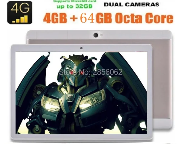 DHL Free Android Tablet PC 10 inch 3G 4G LTE 4GB 64GB Octa core 1280x800 8