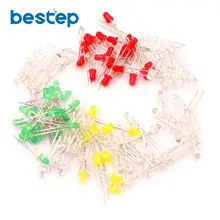 3 мм светодиодный светоизлучающий набор диодов красного, зеленого, желтого, белого и синего цвета всего 100 шт