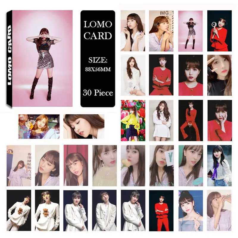 Youpop KPOP TWICE FANCY MOMO DaHyun TZUYU NAYEON альбом LOMO Cards k-pop Новая мода самодельная бумажная Фотокарта LK651 - Цвет: MINA-08