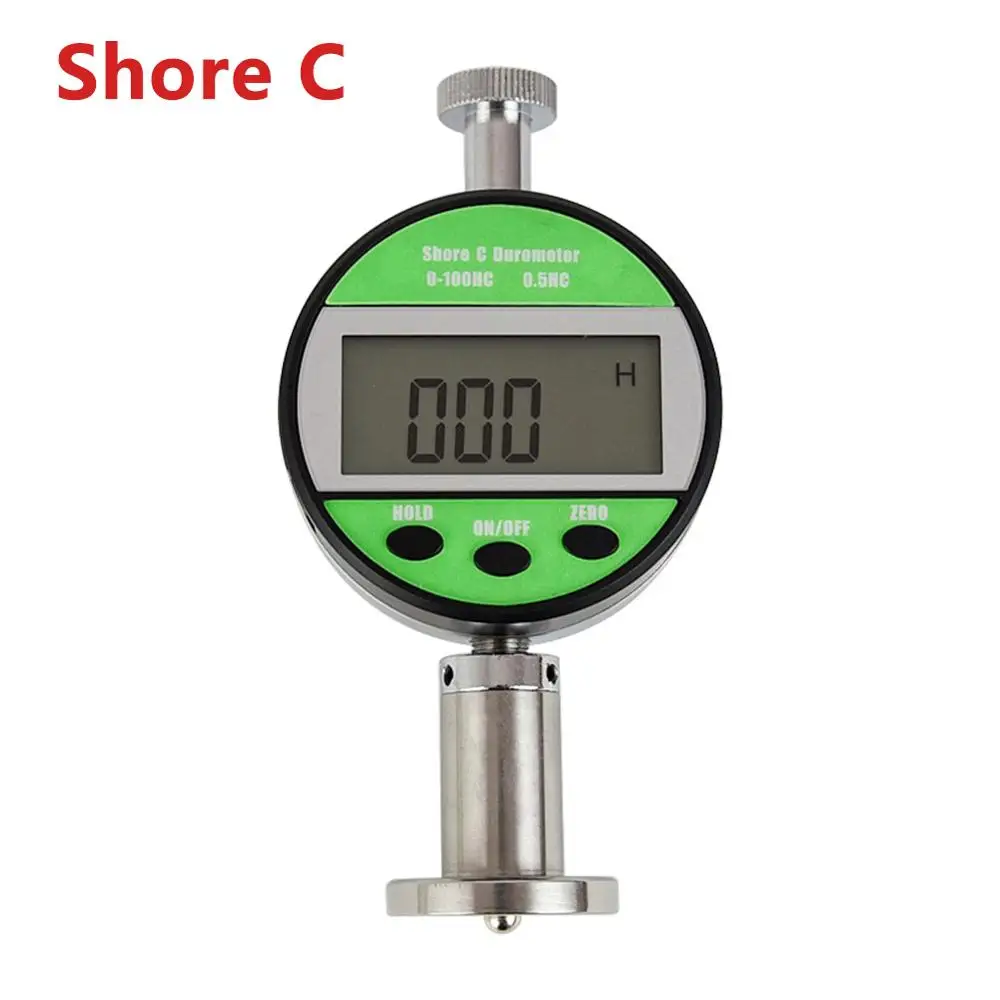 Цифровой Измеритель Твердости 0-100HC lcd Shore C/D пенетрометр clerometer для пластиковой кожи резиновый мульти-смола - Цвет: Белый