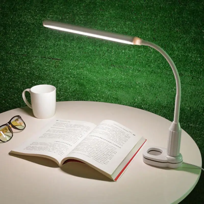 

Flexible Clip Dimmable Desk Light 5W 24 LEDs USB Powered Touch Infinitely Dimming Table Lamp for Eye Protect Reading