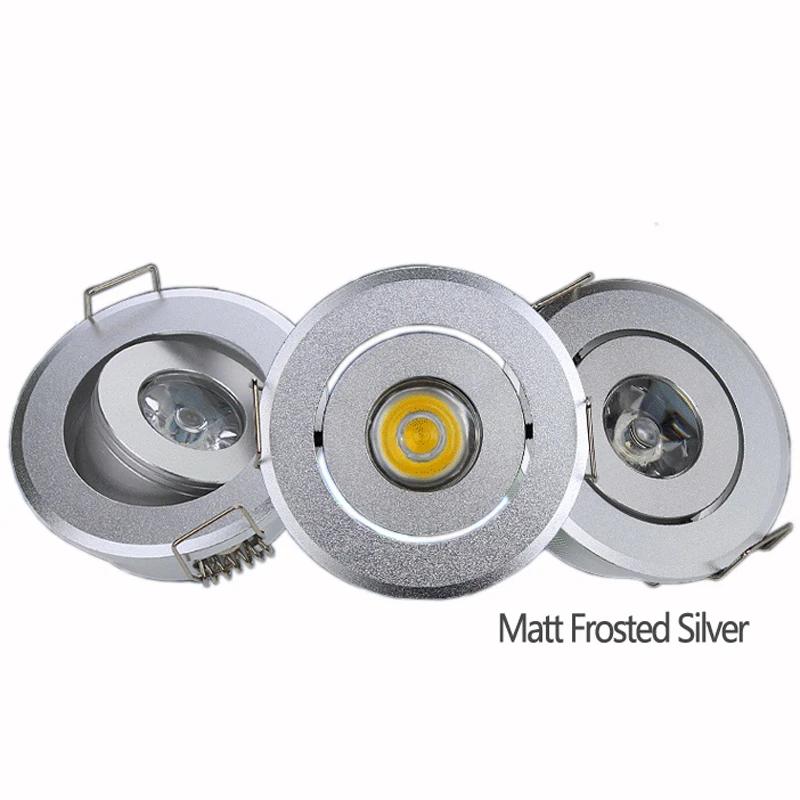 Миниатюрный Светодиодный точечный светильник 4 шт./лот матовый серебристый 1 Вт 3