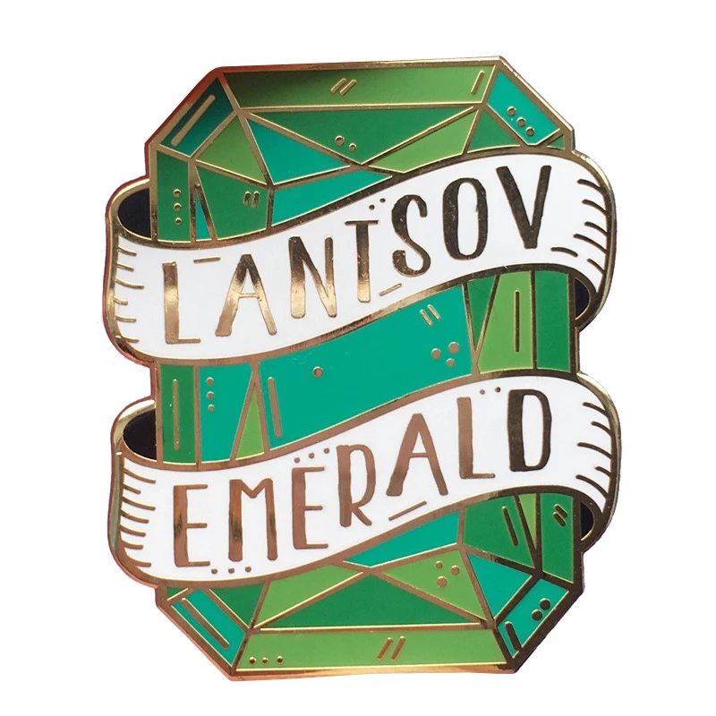

Lantsov emerald Enamel pin Grisha trilogy literature brooch book art badge Nikolai Lantsov bookworm gift shirt jackets accessori