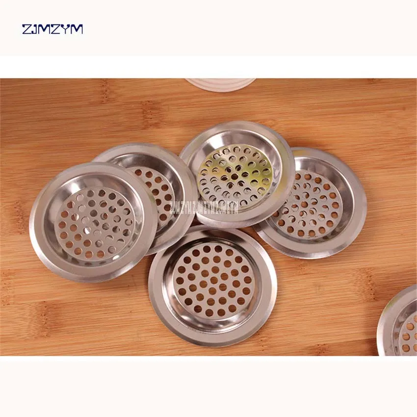 1pc Floor drain cover stainless steel copper washing machine floor drain cover round sewer filter pool D112 Kitchen Drains