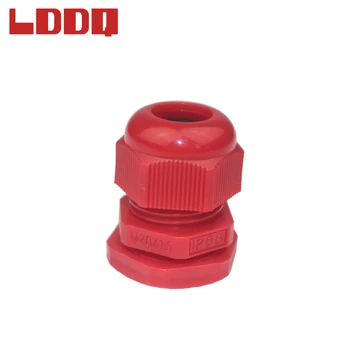 

LDDQ High Quality 50pcs IP68 M20 x1.5 Waterproof Nylon Red Cable Gland With No Waterproof Gasket Plastic Spiral Cable Gland