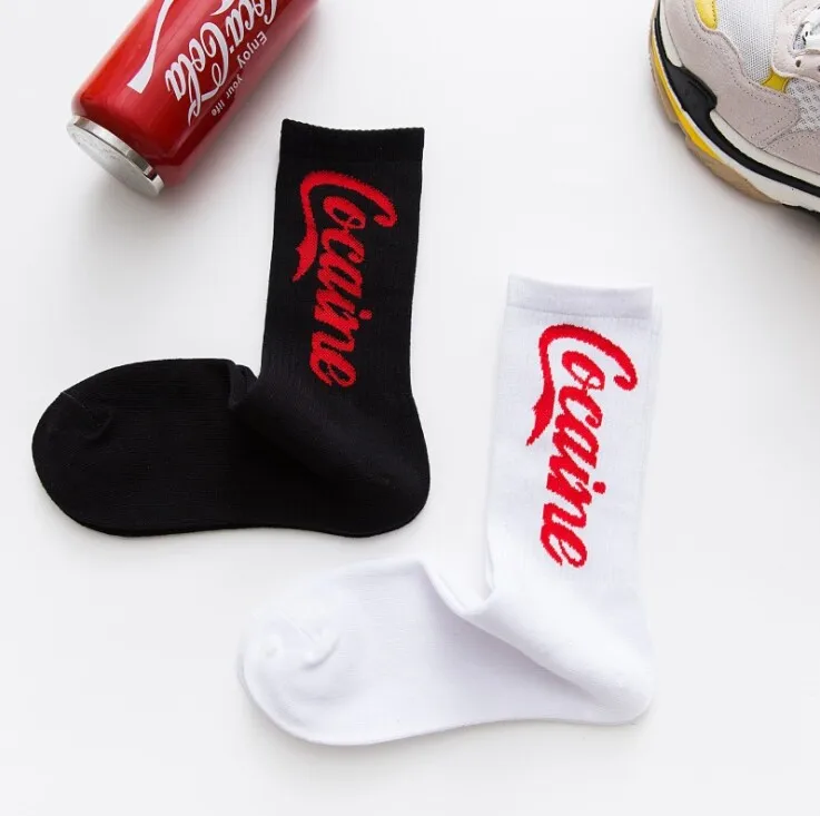 

College cute socks European America Harajuku funny women Streetwear sox men Hip hop happy Couple cotton socks stopki skarpetki