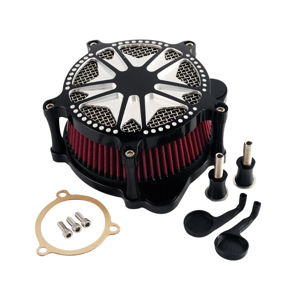 Motorcycle Air Cleaner Filter Kit For Harley Touring Road King Street Glide Road Glide Electra Glide 2017-2018 Motorcycle Air Cleaner Filter Kit For Harley Touring Road King Street Glide Road Glide Electra Glide 2017-2018