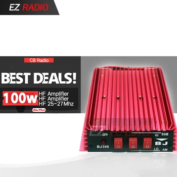 

HF Amplifier High 100W CB Radio Power Amplifier Mini CB Amplifier 100W HF 20-30MHZ Automatic receive/transmit switch BJ-300