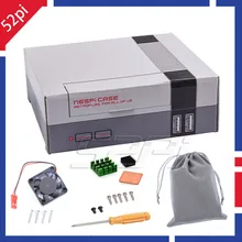 52Pi Mini NES NESPI CASE Retroflag Kit with Cooling Fan+Heatsinks+Flannel bag for Raspberry Pi 3/2 Model B