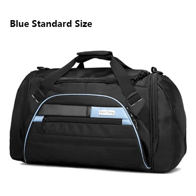 Bucbon 45l большая многофункциональная спортивная сумка для мужчин и женщин, спортивная сумка для фитнеса, водонепроницаемая, для путешествий, спортивная сумка на плечо HAB092 - Цвет: blue standard size