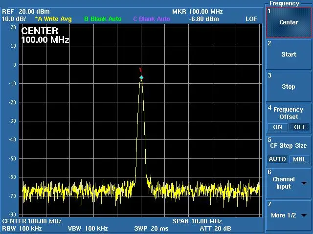 ADF4355 цветной сенсорный экран модуль развертки частоты источник сигнала VCO микроволновый синтезатор частоты PLL