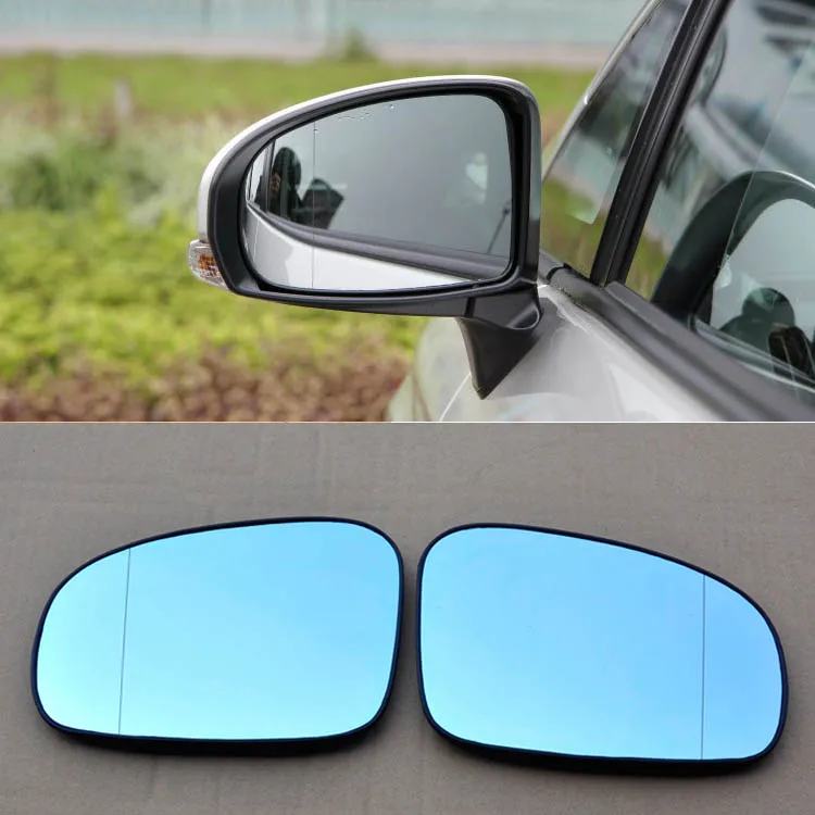 Ipoboo 2 шт. мощность с подогревом w/поворотник боковое зеркало заднего вида синие очки для Toyota Prius