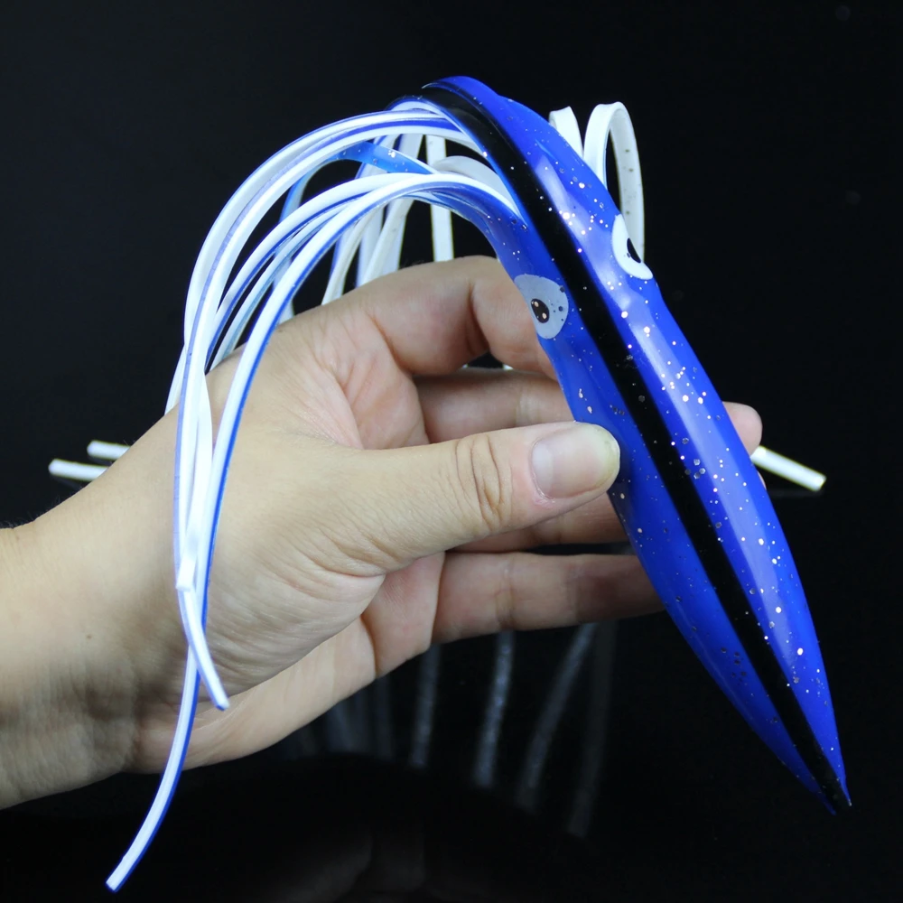 SPINPOLER 11.8inch30cm 42g Fishing Octopus Skirt Squid Skirt Lure Jig Octopus Trolling Saltwater Bait Squid Lures  (7)