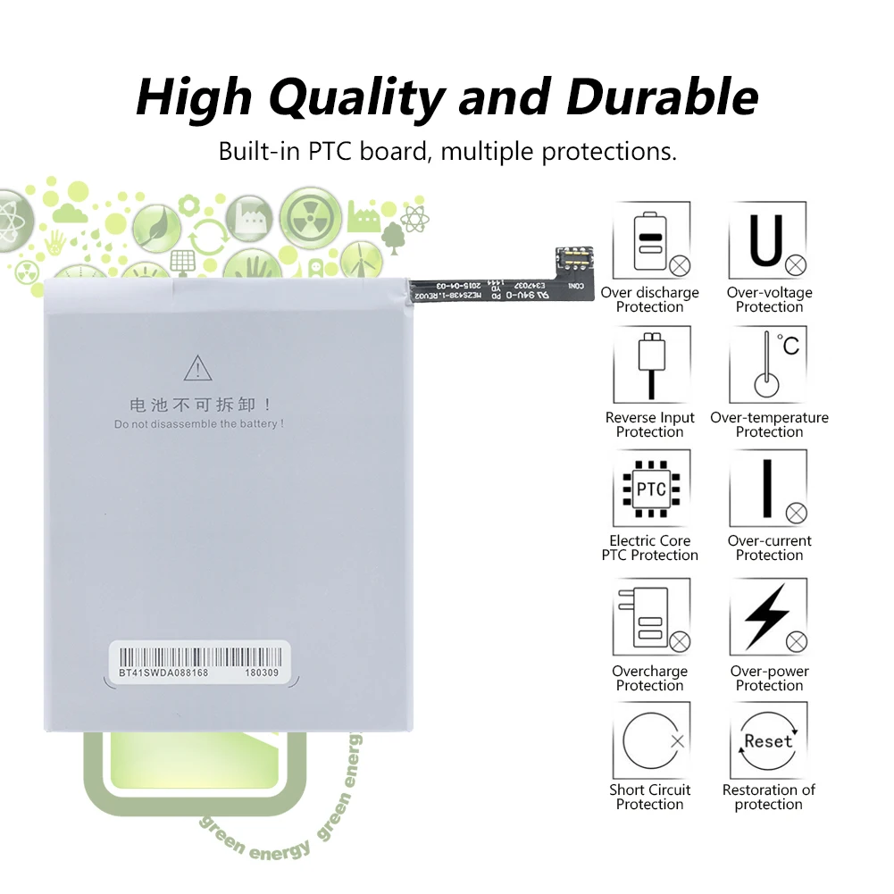 100% Новый оригинальный YCDC BT41 Аккумулятор для Meizu MX4 Pro смартфон 3350 мАч большой