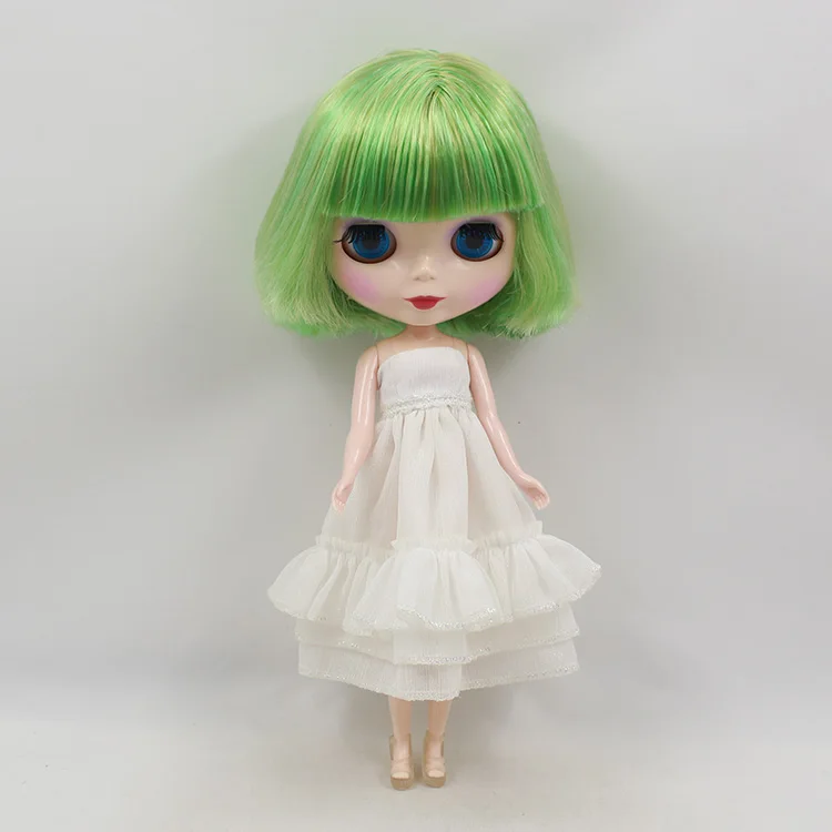 

Boneca Blyth doll nude green bangs short hair bjd doll dolls for girls gifts blyth dolls for saleFree shipping