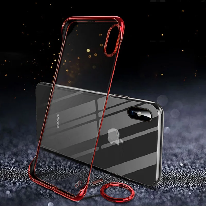 

2019 Transparent Phone Silicone Case For iPhone XS MAX case For iPhone XR X With Finger Ring Kickstand F64