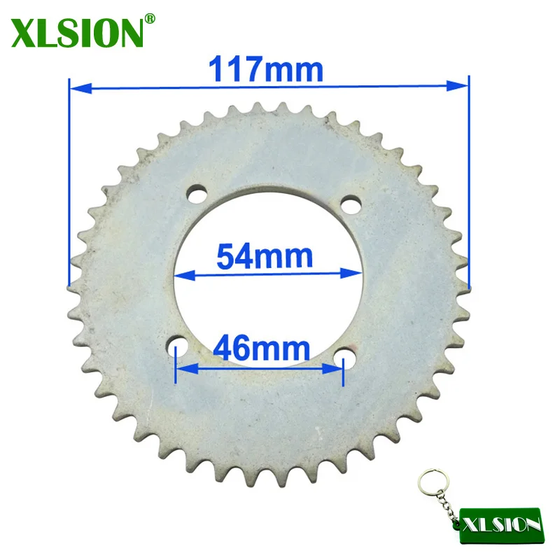 Задняя звездочка XLSION T8F 44T Tooth 54 мм серебристая Звездочка для мини мотоцикла