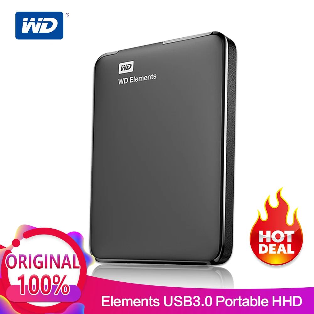 Western Digital WD Elements Portable External hdd 2.5 USB 3.0 Hard
