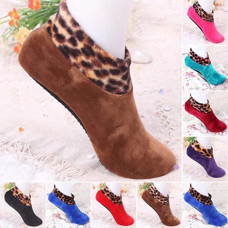1pair Men Women Winter WarmSock  Unisex Thicken Non Slip Sock Home Bed Floor Elastic Socks Indoor Slipper 8 Colors Hot Sale
