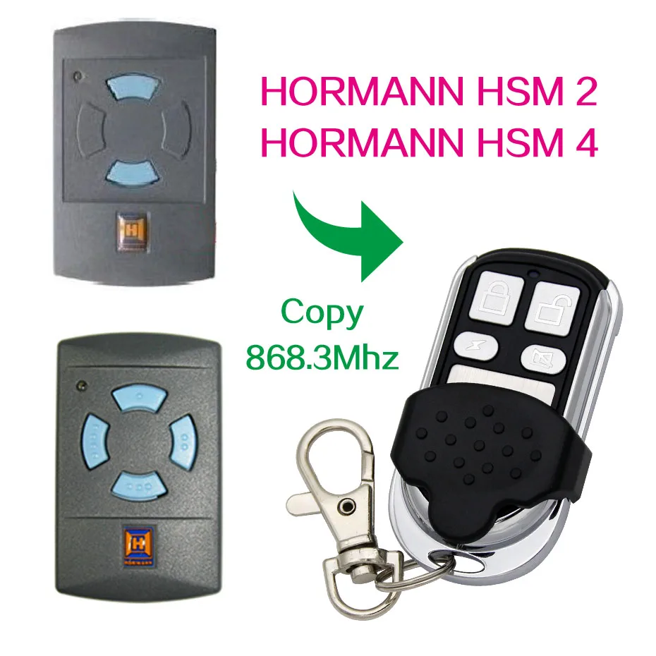 Hormann HSM2 HSM4 868 mhz remote control replacement hormann remotes