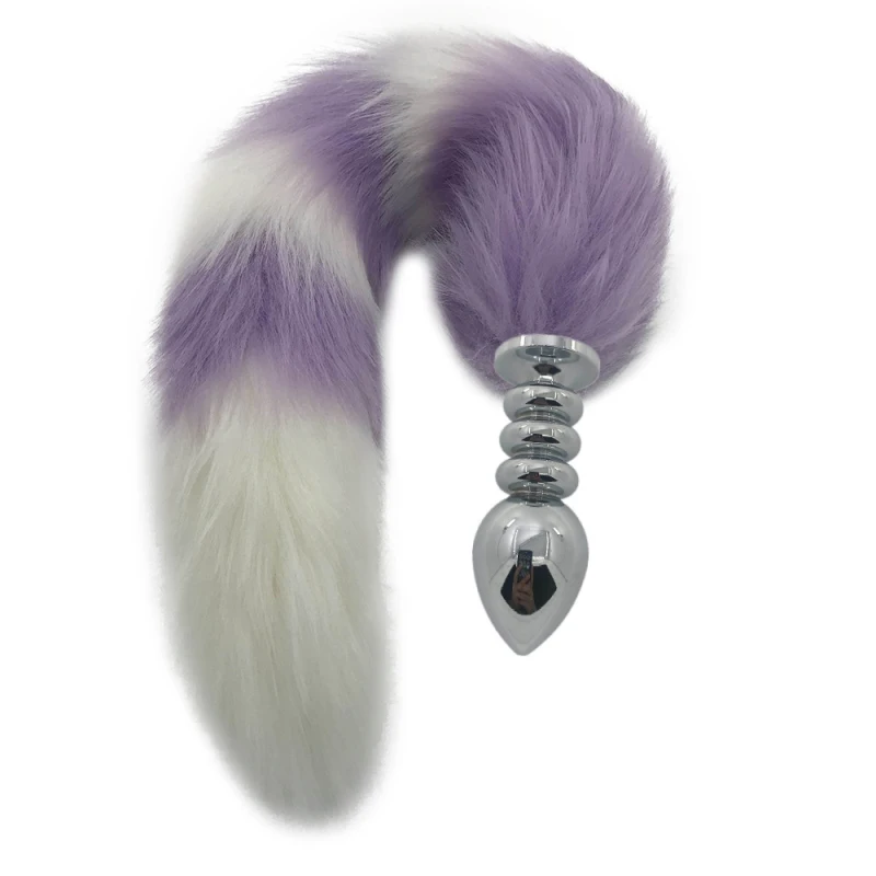 SML Anal Sex Toys Insert Butt Dilator 40cm Fox Tail Cosplay Metal Plug Party Dress Up Valentine Gift for Women H8-224E | Красота и