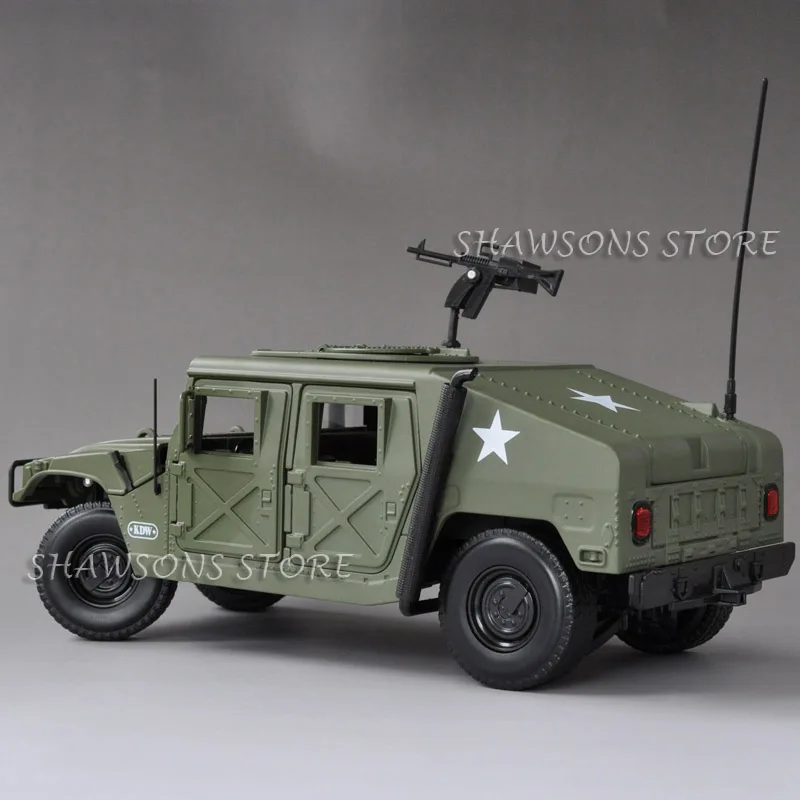 Литья под давлением Металл Модель автомобиля игрушки 1:18 Hummer H1 военный внедорожник Реплика коллекций