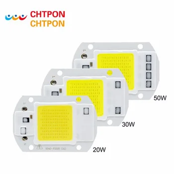 

500pcs COB LED Lamp Chip 110V 220V Smart IC No Need Driver Ampoule LED Bulb Flood Light Spotlight 20W 30W 50W Diy Lighting