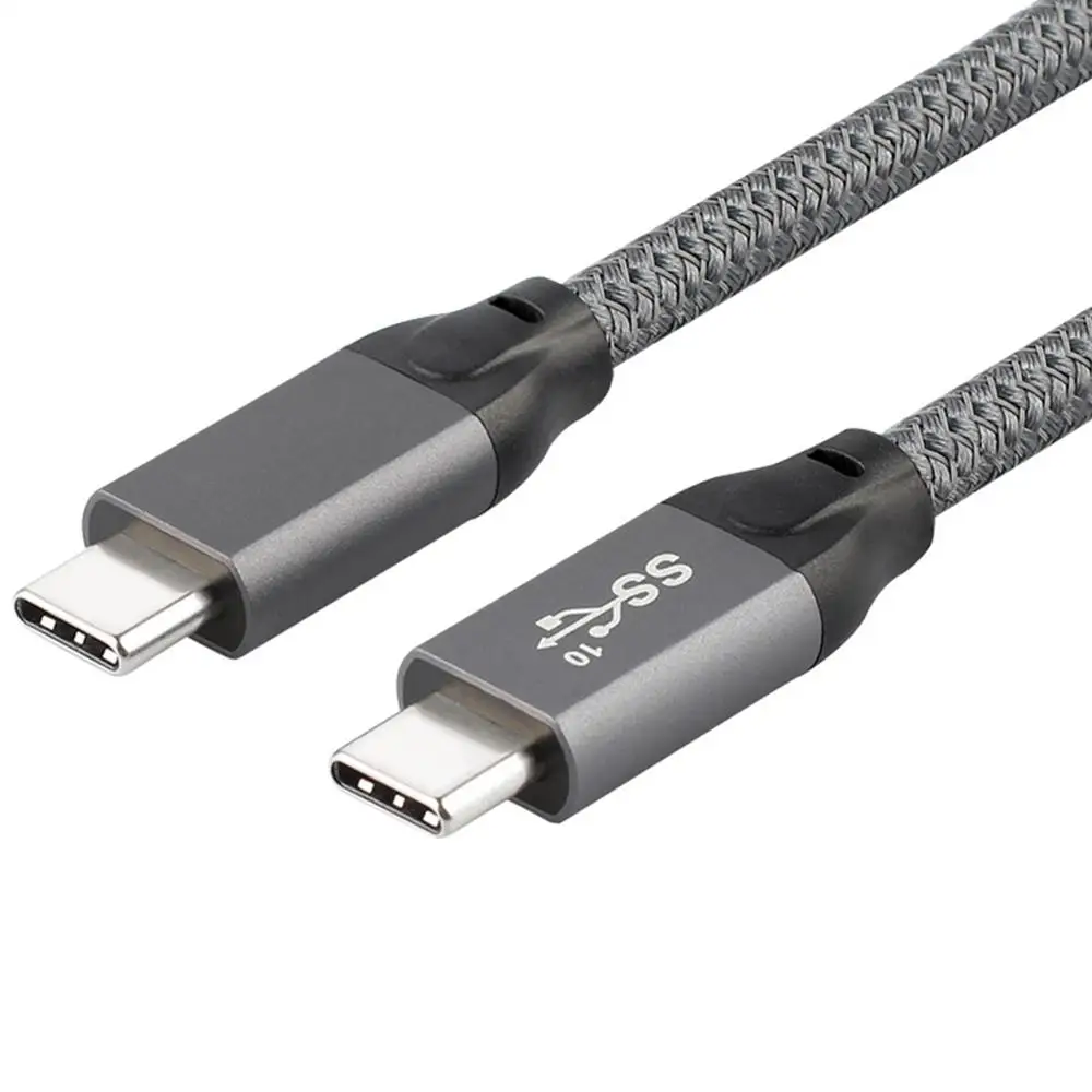 USB 3.1 Gen 2 Type C Male to Braided Cable Max 20 Gbps Data Transfer 5A Fast Charge 20V 100W Power Delivery with E-Marker | Компьютеры и