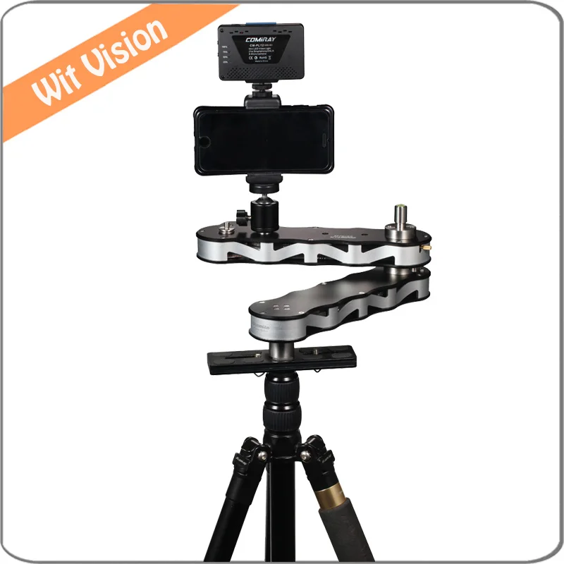4 times Distance Retractable MINI Aluminum Alloy Video Slider for DSLR Camera Micro Camera font b