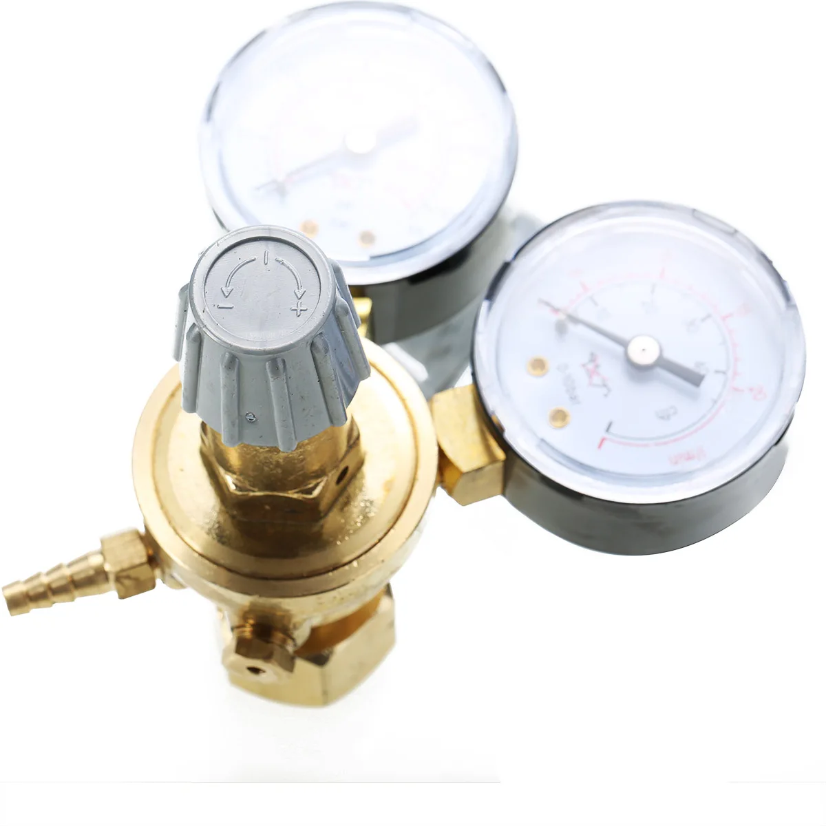 Copper Pressure Adjustment Reducer Argon CO2 Gauge Mig Regulator Flow Meter Control Valve Dual Gauge Welding Regulator