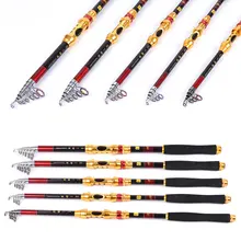 Портативная карбоновая жесткая Удочка сверхжесткая телескопическая удочка спиннинговая морская Удочка 2,1 М~ 3,6 м рыболовные снасти