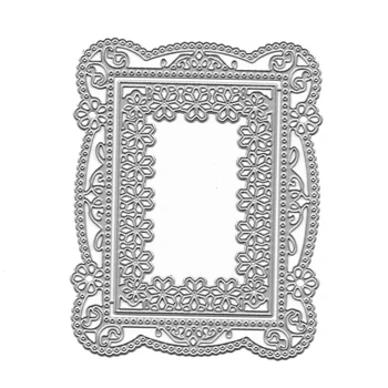

Rectangular Border Metal Cutting Dies Stencil for Scrapbooking Decorative Die Cut Craft Embossing Card Make Template
