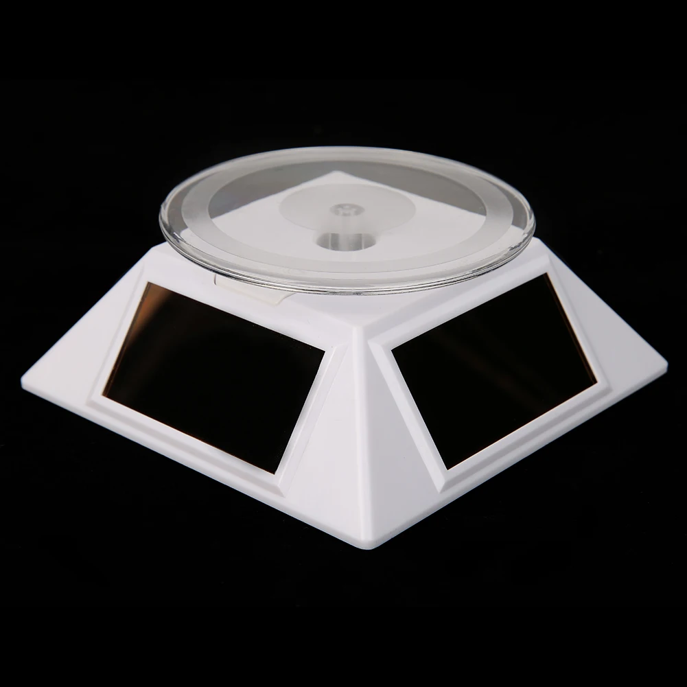Solar Powered Rotating Base Desktop Model-Solar Powered ABS Plastics Windmills/Wind Turbine White for Kids Children Toys