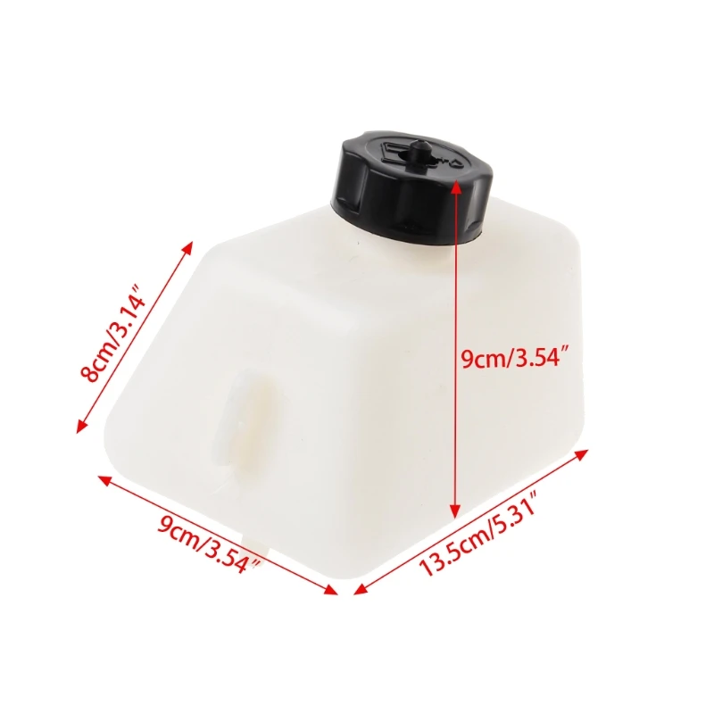 1L White Body Black Cap Plastic Motorcycle Petrol Fuel Tank For Mini Moto Pit Dirt Bike Dirtbikes Filter