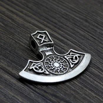 

Sun Rune Othal Axe Pendan Mammen axe from Denmark Chic Viking Fern Flower