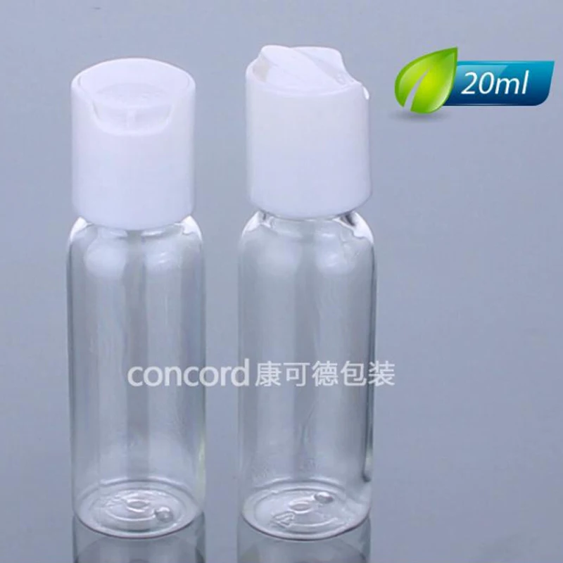 20ml 플라스틱 병 프레스 캡 빈 화장품 포장 제품 라텍스 화장품 용기 100 개/몫