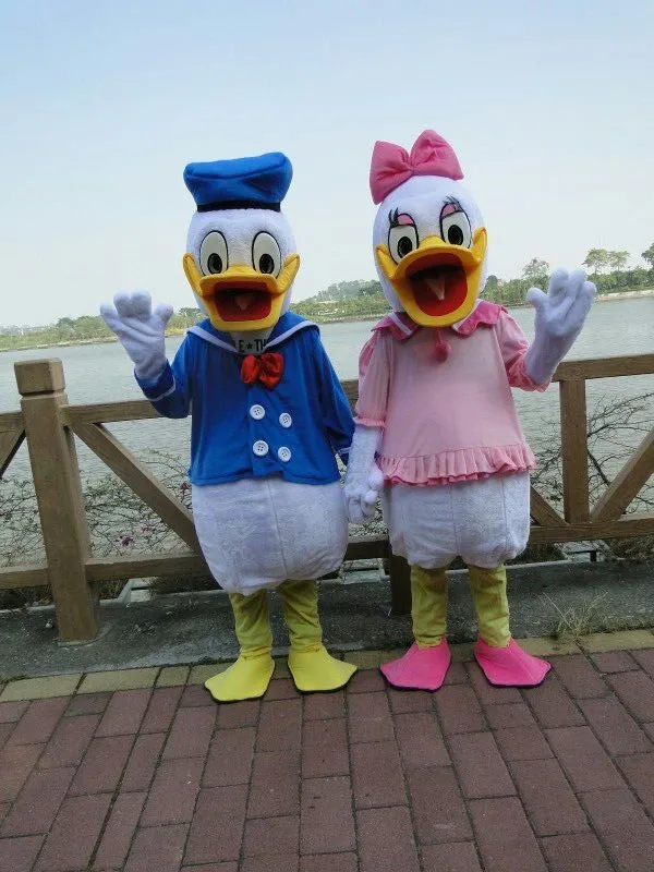 US $66.0 |free shipping custom costumes ball Donald Duck and Daisy Mascot C...