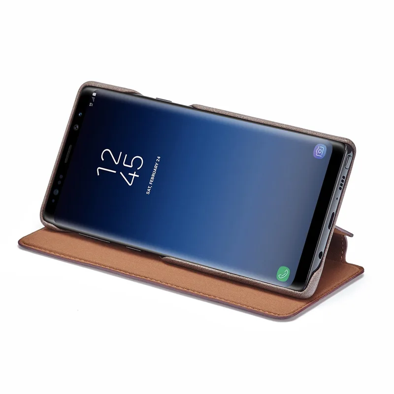 HG кожаный чехол для samsung Galaxy Note 9, чехол, защитный чехол, чехол для samsung Note 9, раскладной Магнитный чехол, Fundas