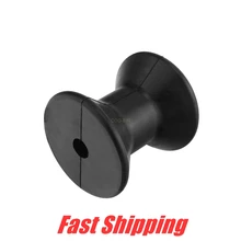 Черная резиновая катушка анти-УФ нижнее колесо для яхты моторная лодка резиновая лодка прицеп лук стоп ролик катушка морские аксессуары