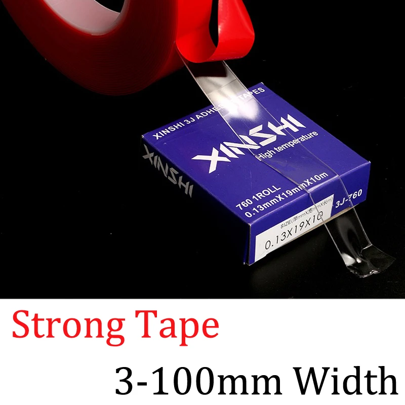 

Strong (0.5mm Thick), 3mm-50mm *10M Choose Acrylic Adhesive Double Sided Tape for iphone Battery Phone Display Lens LCD Screen