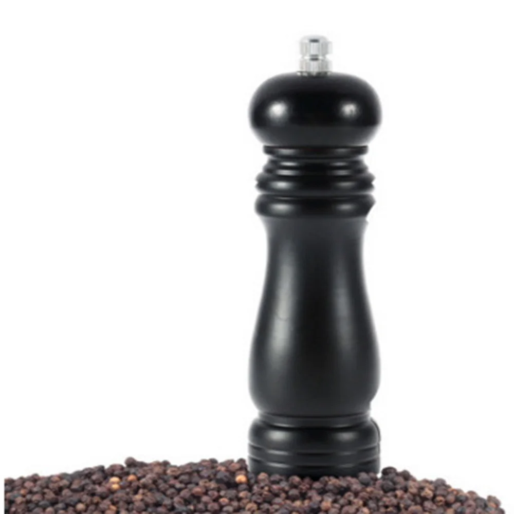 

1 pc Wooden Pepper Spice Salt Grinding Muller Home Kitchen Classical Mill Grinder Muller Black Color Seasoning Tool