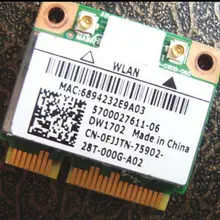 Qualcomm Atheros AR9285 AR5B195 DW1702 AR9002WB-1NGCD 150 Мбит/с+ BT3.0 Половина мини PCI-E беспроводная карта для DELL 14R 15R N4010 N5010