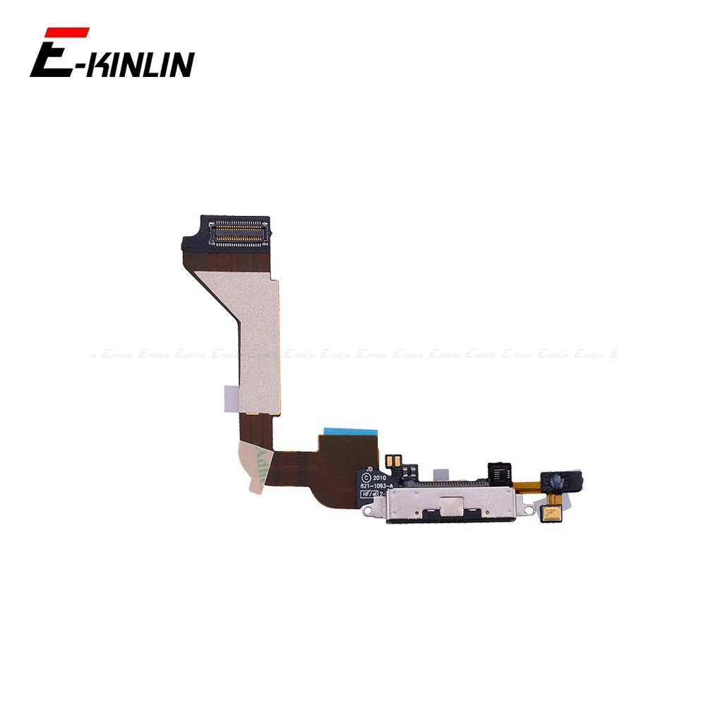 

New Charger Plug USB Dock Connector Charging Port Flex Cable For iPhone 4 5C With HeadPhone Jack RePair Parts