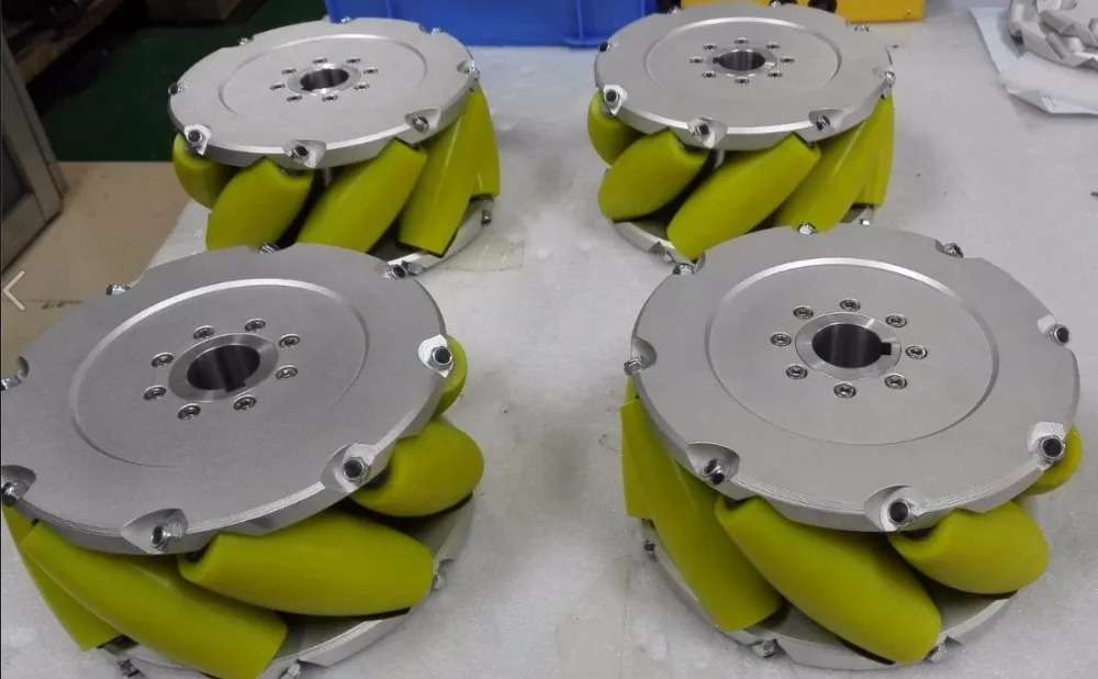 B 8inch 203mm Mecanum C B nh Xe PU Con L n T i Tr ng Cacipity 500KG 