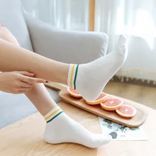 10 pieces = 5 pairs New Women's Shallow Mouth Invisible Boat Socks Silicone Non-Slip Invisible Breathable Cotton Socks Meias